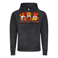 Vintage Black firefighter gnomes Vintage Hoodie - Artiststas