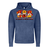 Vintage Denim firefighter gnomes Vintage Hoodie - Artiststas
