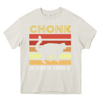 Cream chonk cat funny cat meme cat dad cat mom Heavy Core Tee - artisFamous