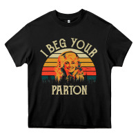 Black vintage i beg your parton Heavy Core Tee - artisFamous