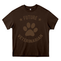 Chocolate Brown future veterinarian Heavy Core Tee - artisFamous