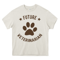 Cream future veterinarian Heavy Core Tee - artisFamous