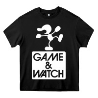 Black game & watch tribute Heavy Core Tee - artisFamous