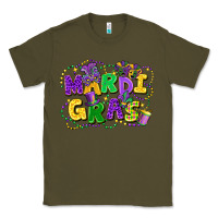 Army Green mardi gras Classic Tee - FaDigitalArtStudio