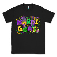 Black mardi gras Classic Tee - FaDigitalArtStudio