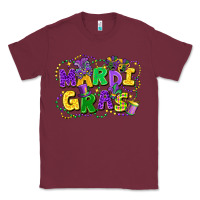 Burgundy mardi gras Classic Tee - FaDigitalArtStudio