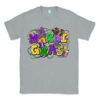 Heather Grey mardi gras Classic Tee - FaDigitalArtStudio