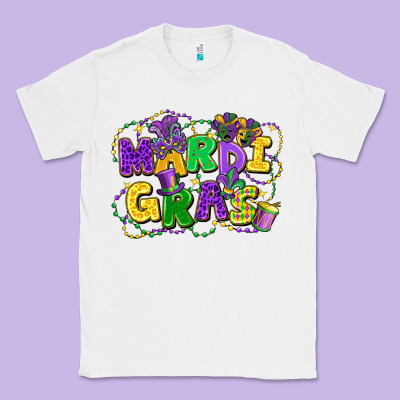 Mardi Gras Classic Tee Designed By Fadigitalartstudio