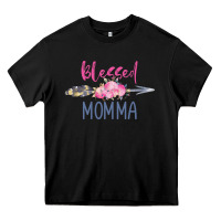 Black blessed momma Heavy Core Tee - artisFamous