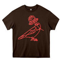 Chocolate Brown democratic socialists of america Heavy Core Tee - artisFamous