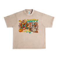 French Oak Happy Turkey Day Urban Heavy Tee - CowhideDigitalArt