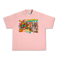 Salmon Happy Turkey Day Urban Heavy Tee - CowhideDigitalArt