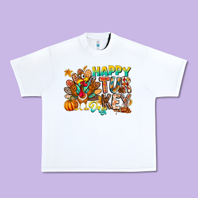 Happy Turkey Day Urban Heavy Tee Designed By Cowhidedigitalart