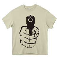 Mossy hands up pistol Heavy Core Tee - artisFamous