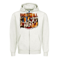 Basketball Dad Zipper Hoodie | Teevron