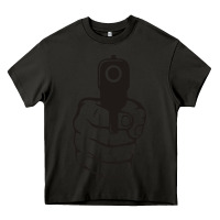 Asphalt hands up pistol Heavy Core Tee - artisFamous