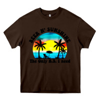 Chocolate Brown beer n' sunshine the only B.S. i need Heavy Core Tee - artisFamous