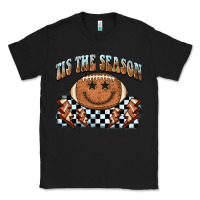 Black tis the season football smiley face Classic Tee - BarkalooDesign