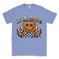Colony Blue tis the season football smiley face Classic Tee - BarkalooDesign