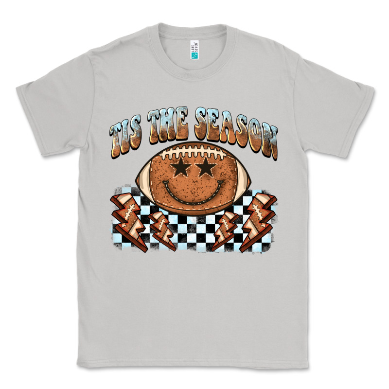Tis The Season Football Smiley Face Classic Tee by BarkalooDesign | Teevron