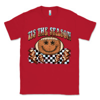 Red tis the season football smiley face Classic Tee - BarkalooDesign