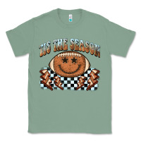 Sage tis the season football smiley face Classic Tee - BarkalooDesign