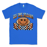 True Royal tis the season football smiley face Classic Tee - BarkalooDesign