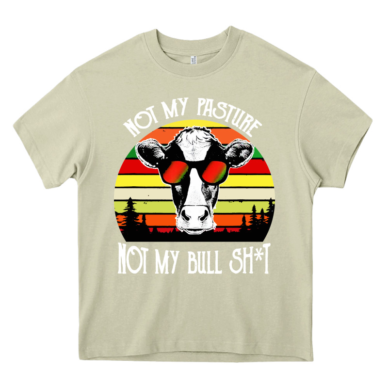 Vintage Not My Pasture Not My Bull Cow Heavy Core Tee by artisFamous | Teevron