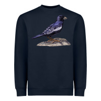 Navy Lark Bunting Colorado State Bird Heavyweight Sweatshirt - RanaPortraitStore