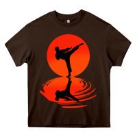 Chocolate Brown karate and kung fu Heavy Core Tee - artisFamous