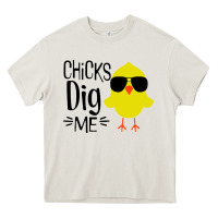 Cream kids chick dig me christian Heavy Core Tee - artisFamous