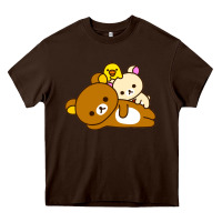 Chocolate Brown rilakkuma rila head shirt Heavy Core Tee - artisFamous