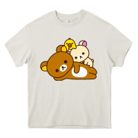 Cream rilakkuma rila head shirt Heavy Core Tee - artisFamous