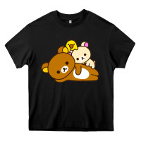 Black rilakkuma rila head shirt Heavy Core Tee - artisFamous