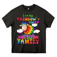 Asphalt I am the rainbow sheep of the family Heavy Core Tee - FaDigitalArtStudio