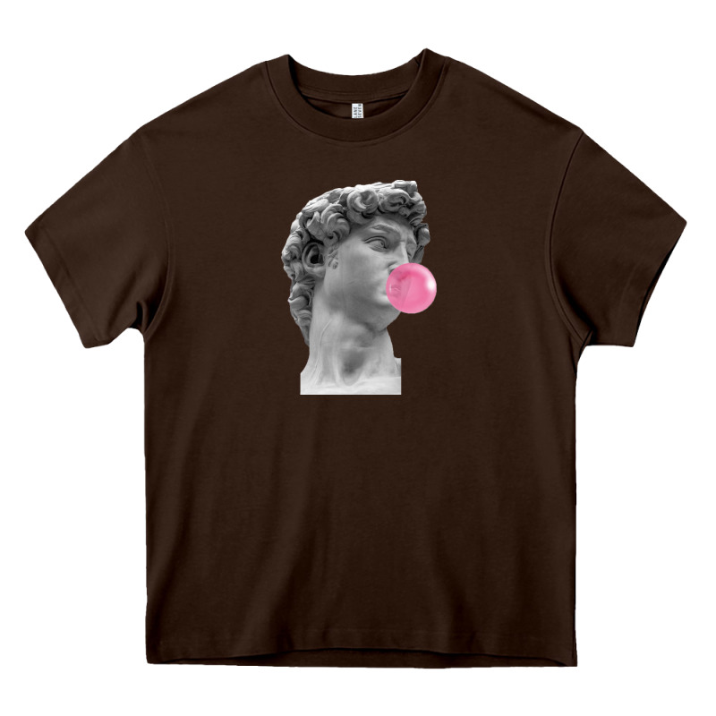 Vaporwave Statue Head With Bubblegum Heavy Core Tee by artisFamous | Teevron