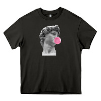 Asphalt Vaporwave statue head with bubblegum Heavy Core Tee - artisFamous