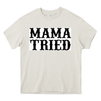 Cream Mama Tried Heavy Core Tee - artisFamous