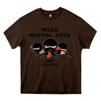 Chocolate Brown mixed martial arts and crafts Heavy Core Tee - artisFamous
