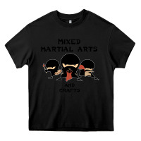 Black mixed martial arts and crafts Heavy Core Tee - artisFamous