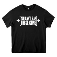 Black you can't ban these guns Heavy Core Tee - artisFamous