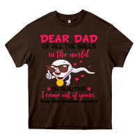 Chocolate Brown dear dad of all the balls in the world i’m glad that i came out of y Heavy Core Tee - artisFamous
