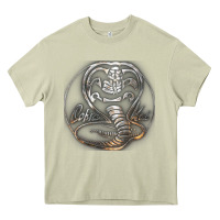 Mossy cobra k.a.i rusted steel snake lo go graphic t shirt Heavy Core Tee - artisFamous