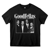 Black goodfellas retro Heavy Core Tee - artisFamous