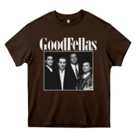 Chocolate Brown goodfellas retro Heavy Core Tee - artisFamous