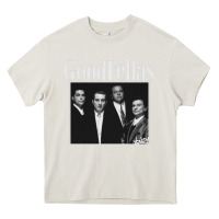 Cream goodfellas retro Heavy Core Tee - artisFamous