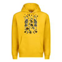 Lemon halloween dancing skeletons Premium Hoodie - BarkalooDesign