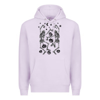 Lilac halloween dancing skeletons Premium Hoodie - BarkalooDesign