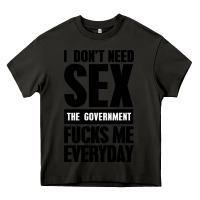 Asphalt I DON'T NEED SEX Heavy Core Tee - artisFamous