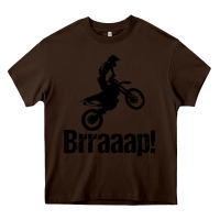 Chocolate Brown brraaap funny dirt bike Heavy Core Tee - artisFamous